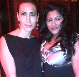 Shereen Shabnam wIth Nadine at a Donna Karan event